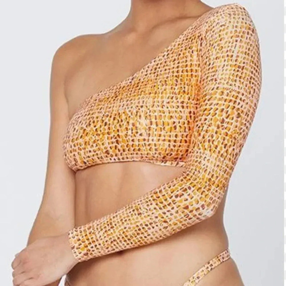 NWT $110 L*Space Cardi Rash Guard in Wild Bunch Size Medium - Picture 3 of 5